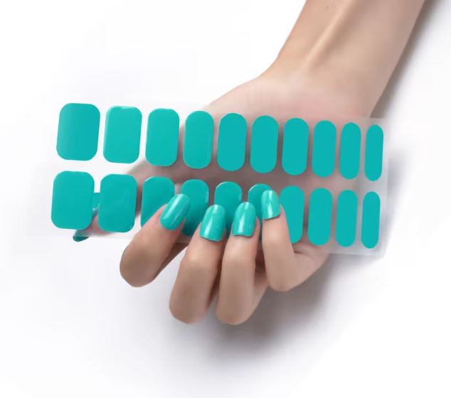 Nail UV Gel Wraps - Ocean's Green