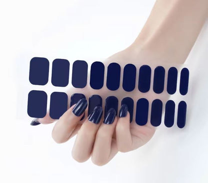 Nail UV Gel Wraps - True Black