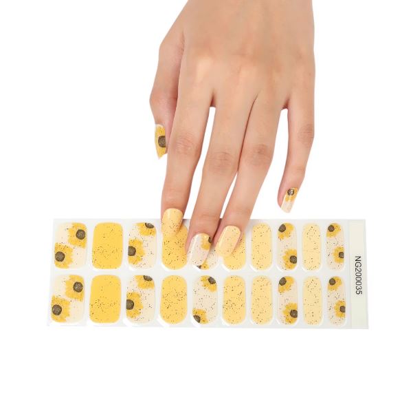 Semi Cured Gel UV Nail Strips | Sunflower Nails